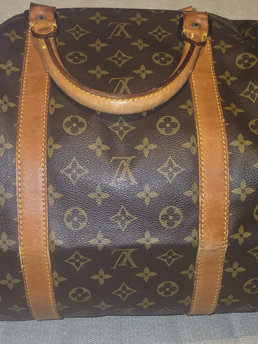 Authentic Louis Vuitton Keepall Bandoulière 60 Monogram Duffel Travel Bag Strap